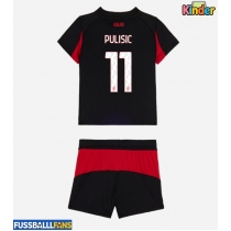 AC Milan Christian Pulisic #11 Heimtrikotsatz Kinder 2025-26 Kurzarm (+ Kurze Hosen)